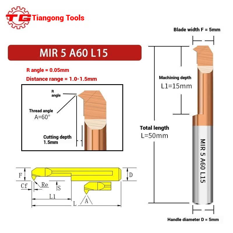 1121-MIR Small Bore Boring Tools Carbide MIL Coated Milling Cutter CNC Machining Center Stainless Steel End Mills Shandong Denso Pricision Tools Co.,Ltd.